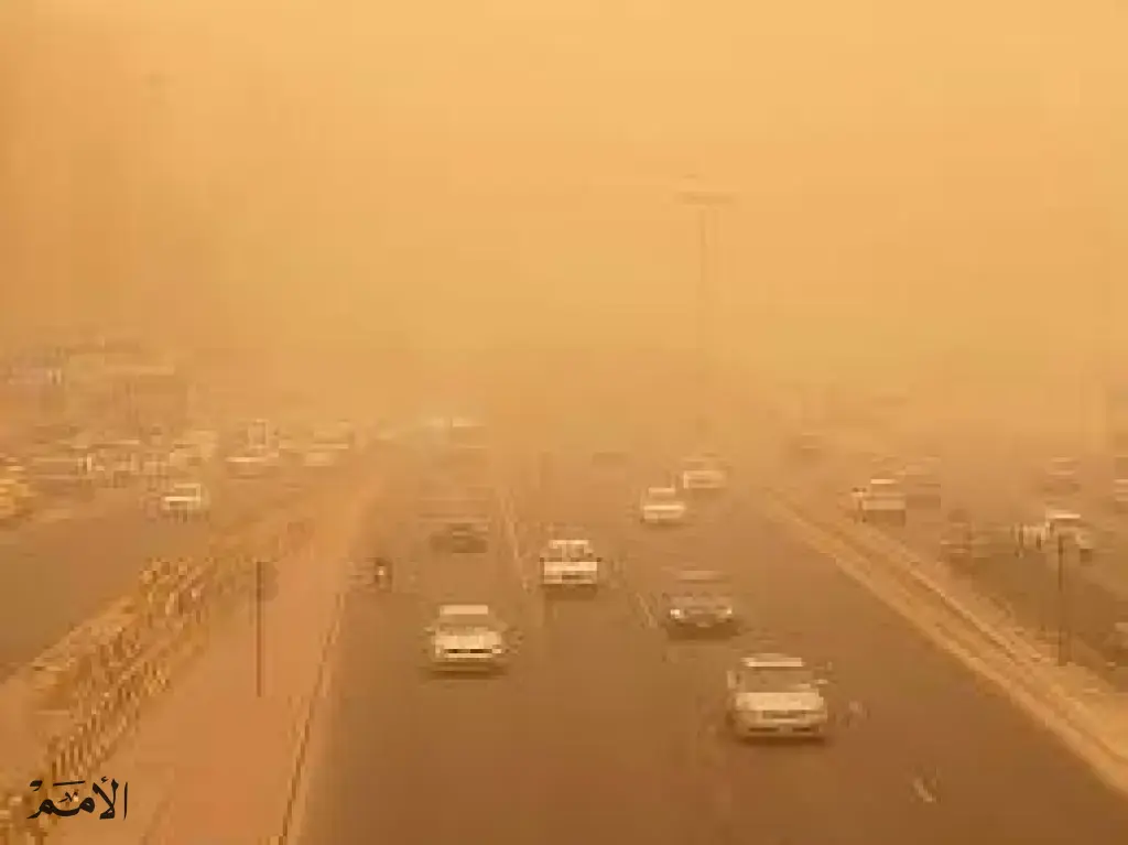 أجواء مغبرة في العاصمة عمان