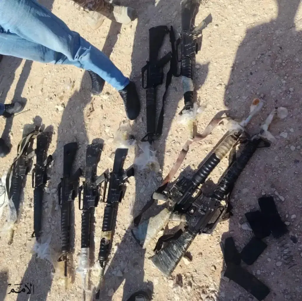 ضبط أسلحة أوتوماتيكية مهربة للمملكة عبر بالونات حرارية في الكرك