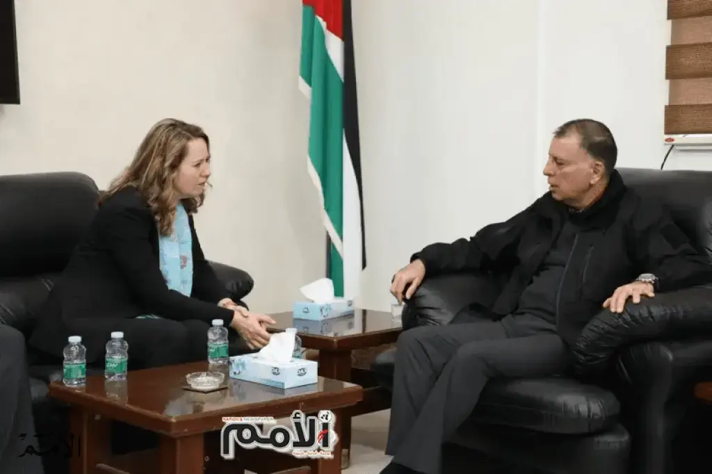 الفراية يلتقي المديرة العامة لمنظمة الهجرة الدولية في معبر حدود جابر